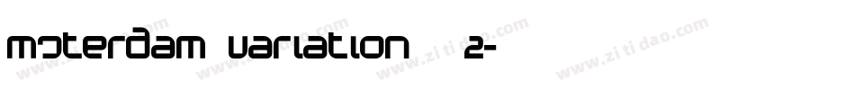 msterdam Variation_2字体转换